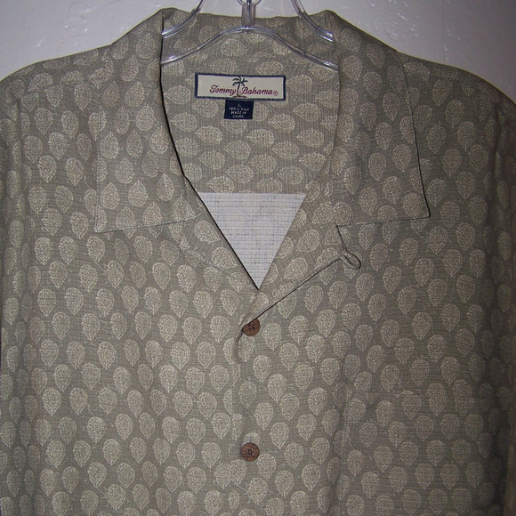 TOMMY BAHAMA 100% SILK HAWAIIAN CAMP SHIRT S2525 - Picture 5 of 7